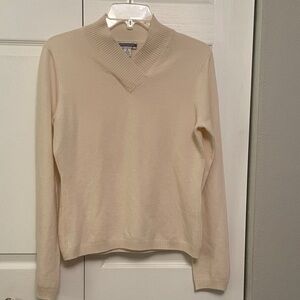 INVESTMENTS 100% Cashmere Pullover Sweater Medium Super Soft